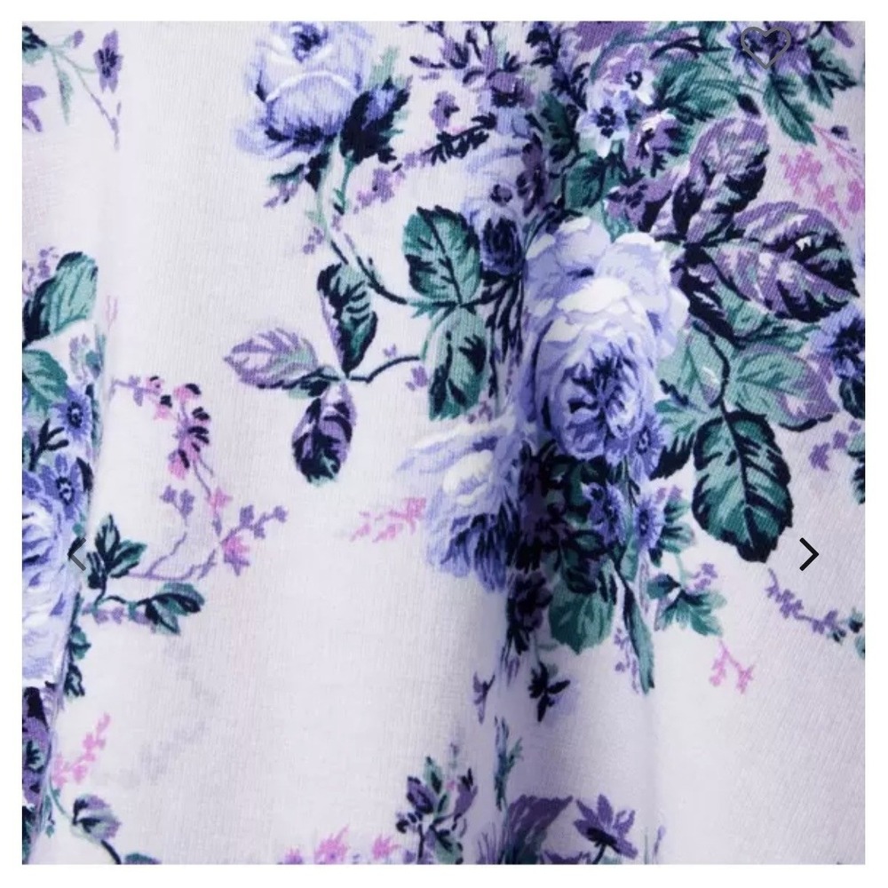 Janie and Jack Lilac Floral Ponte Dress Girls Size 10 NEW with Tags Long Sleeve - Picture 4 of 5